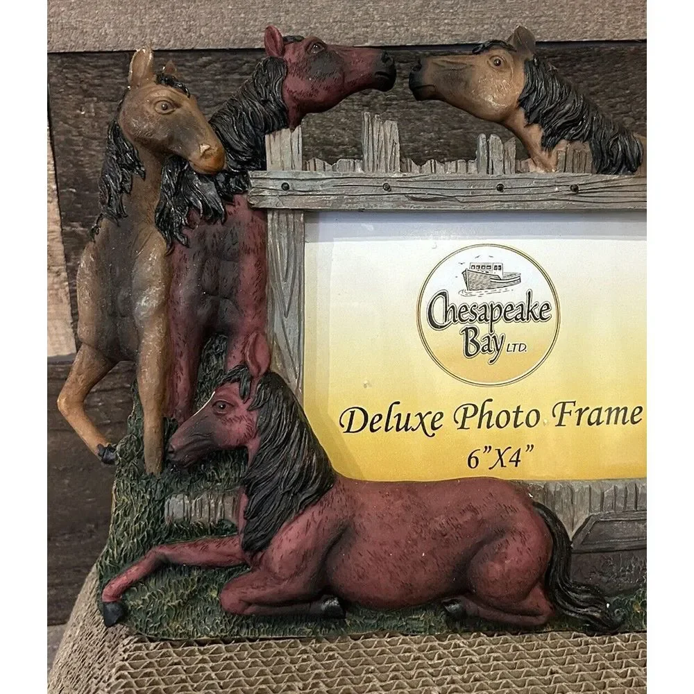 3D‎ Chespeake Bay Horses Frame Holds 6 X 4 Photo frame NEW